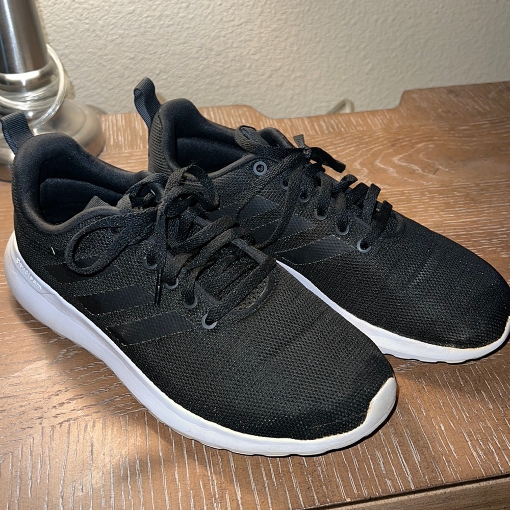 Black Adidas Cloud foam sneaker